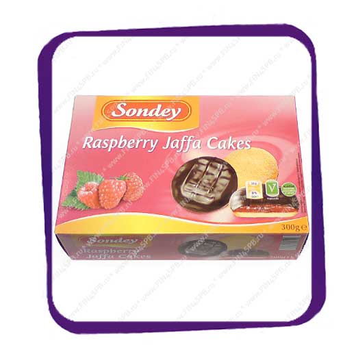 фото: Sondey - Raspberry Jaffa Cakes - 300gr