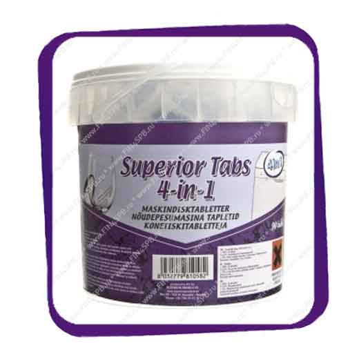 фото: Superior Tabs 4-in-1 - 90 kpl таблетки для ПММ