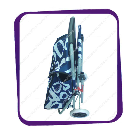 фото: Тележка стул с сумкой синяя