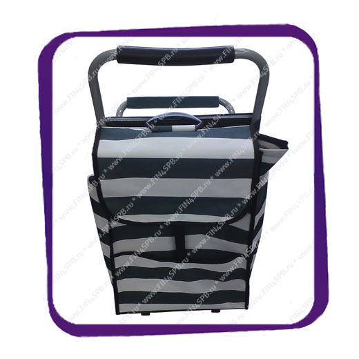 фото: Тележка стул с сумкой зеленая