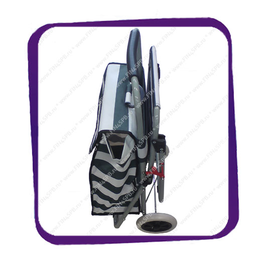 фото: Тележка стул с сумкой зеленая